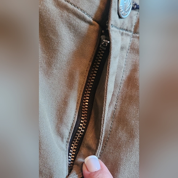 Rag & bone army green classic chino size 25 fringe bottom - Picture 8 of 9